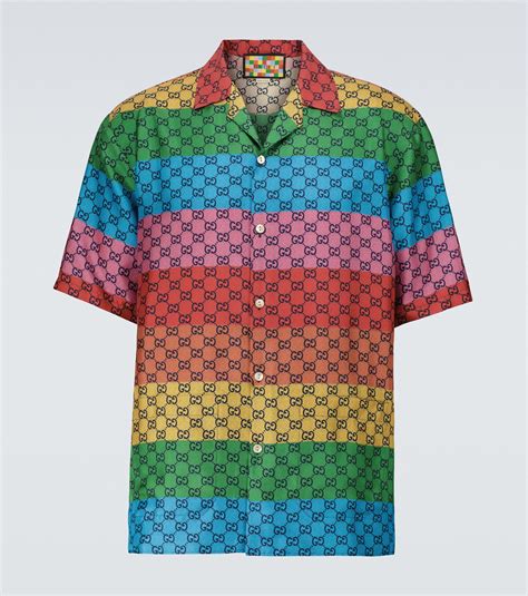 gucci multi color shirt